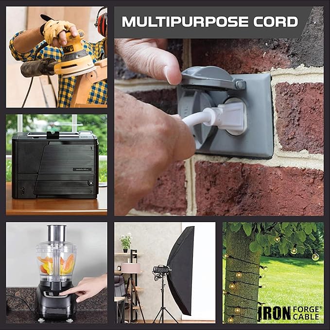 Iron Forge Cable Weatherproof 25 Ft Outdoor Extension Cord - Image 8