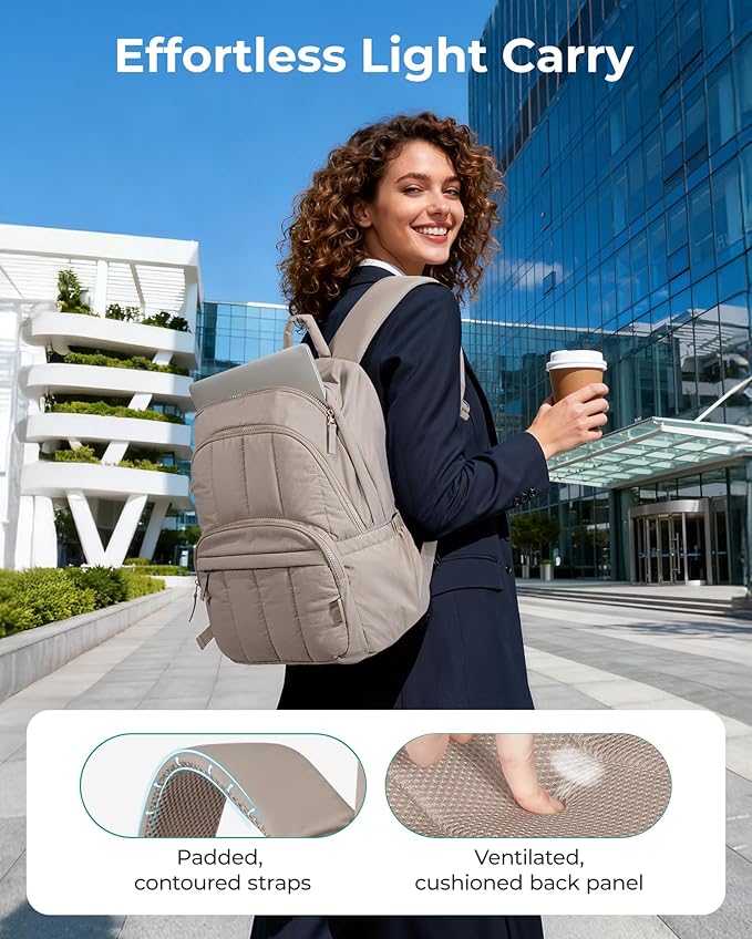 BAGSMART Womens Backpack Travel Laptop Backpack - Image 4