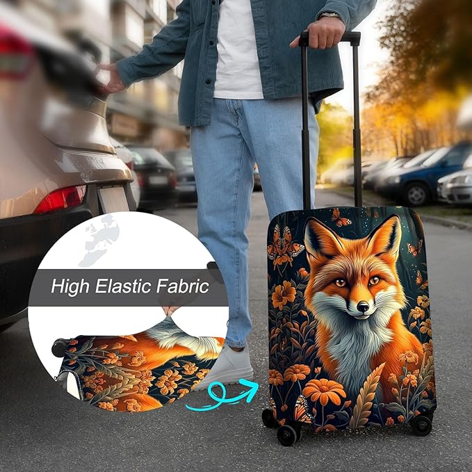 Luggage Cover Protector for 19-20 Inch Suitcases, TSA Approved Elastic Travel - Image 4