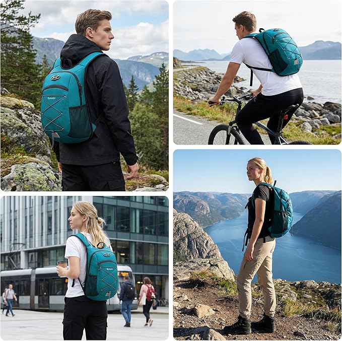 Ultra-Light Soft Daypack 15L/20L, Cushioned Breathable Back Panel Backpack - Image 7