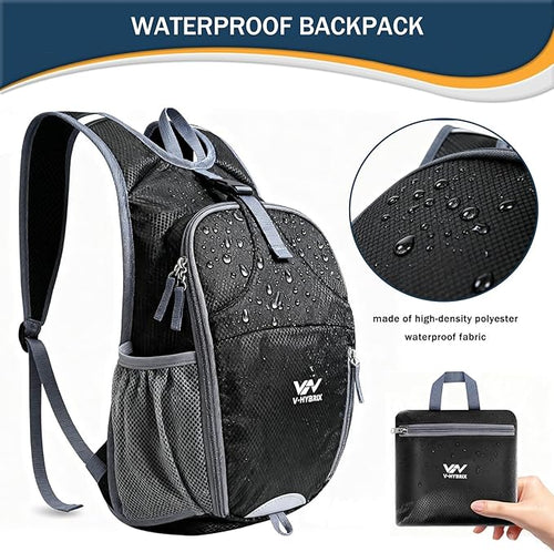 15L Foldable Hiking Backpack, Lightweight Packable Waterproof Machine Washable - Image 2