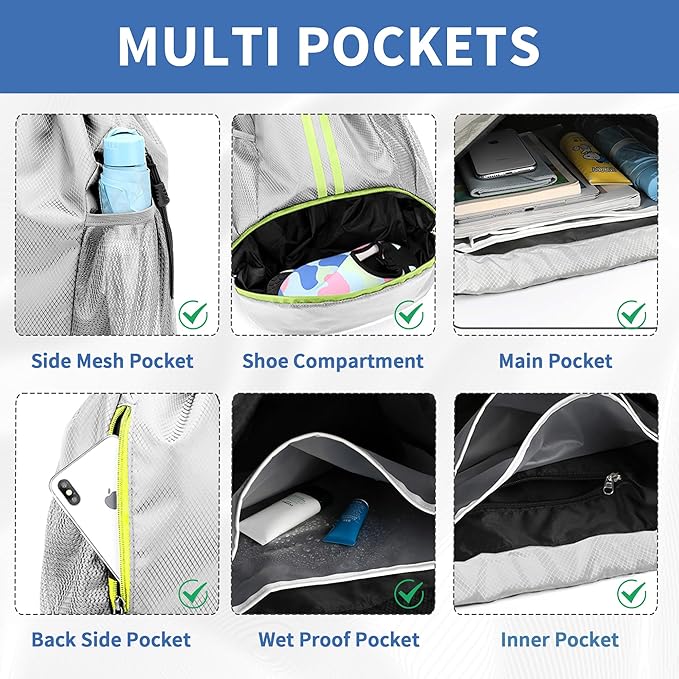 JELUTAR Drawstring Backpack Gym Bag - Image 6