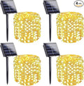 Extra-Long Solar String Lights for Outside, 4 Pack 400LED Solar Fairy Lights by SANJICHA