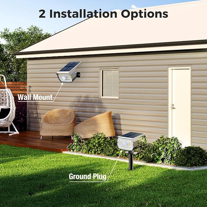 nipify Solar 1 Pack Spot Lights Outdoor Motion Sensor - Image 3