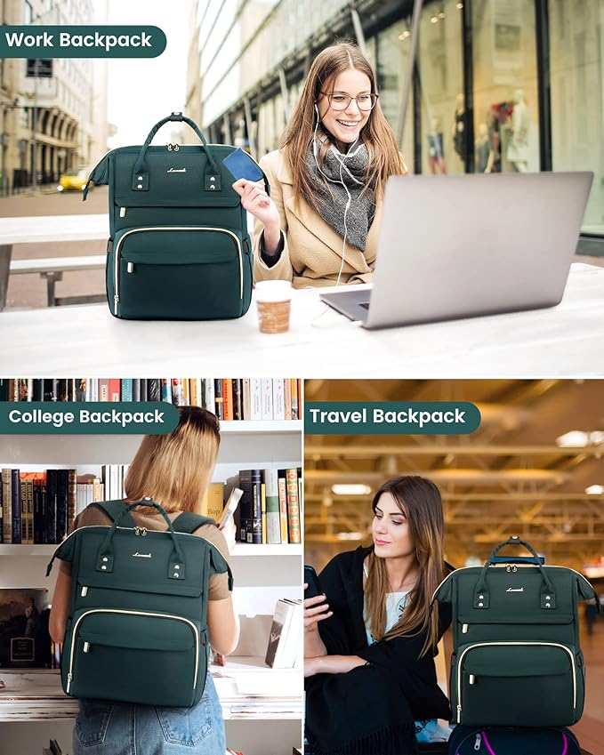 LOVEVOOK College Laptop Backpack, 15.6 Inch Travel Backpack - Image 6