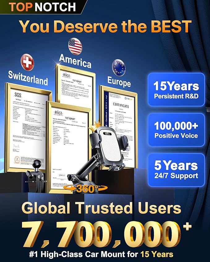 HTU 2026 Ultimate Best【True Military-Grade & Safety Cert】Car Phone - Image 3