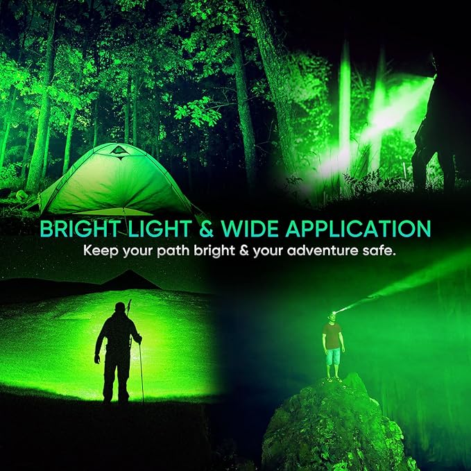 WINDFIRE Green Light Headlamp Rechargeable Green Light Headlight - Image 8
