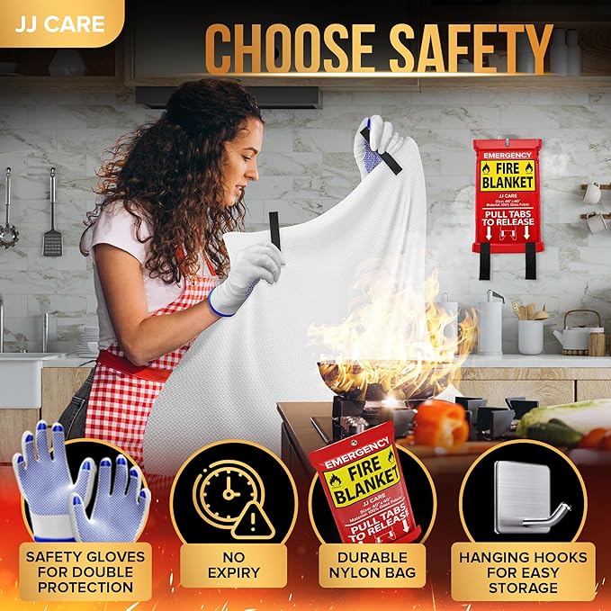 JJ CARE Fire Blanket – 3 Packs - Image 4
