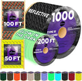 TECEUM 5/32" Paracord Rope 1000 – 1000ft / 200ft / 100ft / 50ft – Tactical by TECEUM