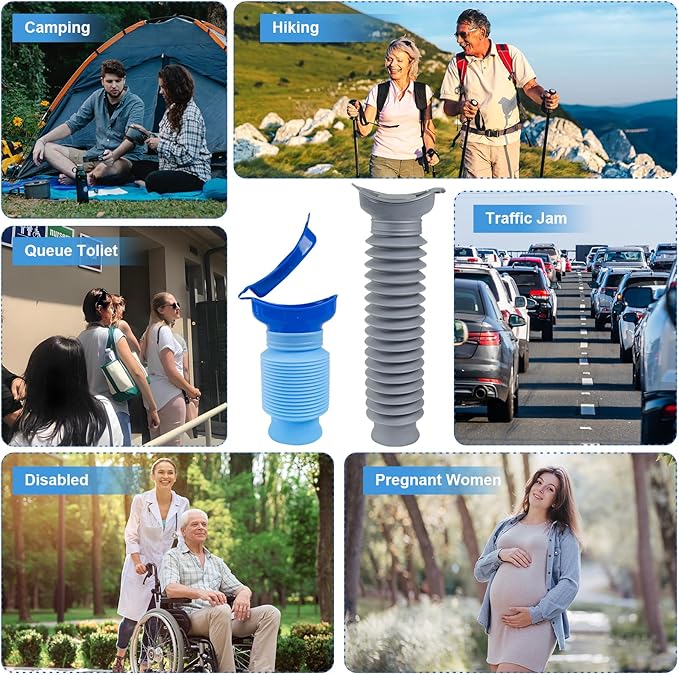 Pee Bottles for Men, Portable Urinal for Men, Collapsible Urine Bottle 750ML - Image 4