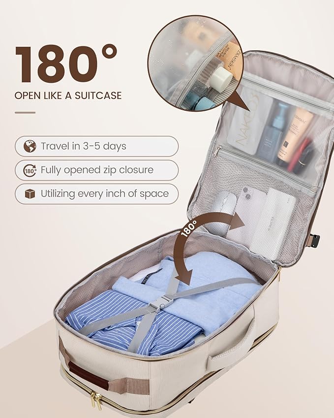 LOVEVOOK Travel Backpack for Women & Men 50L, Airline Approved Carry On - Image 2