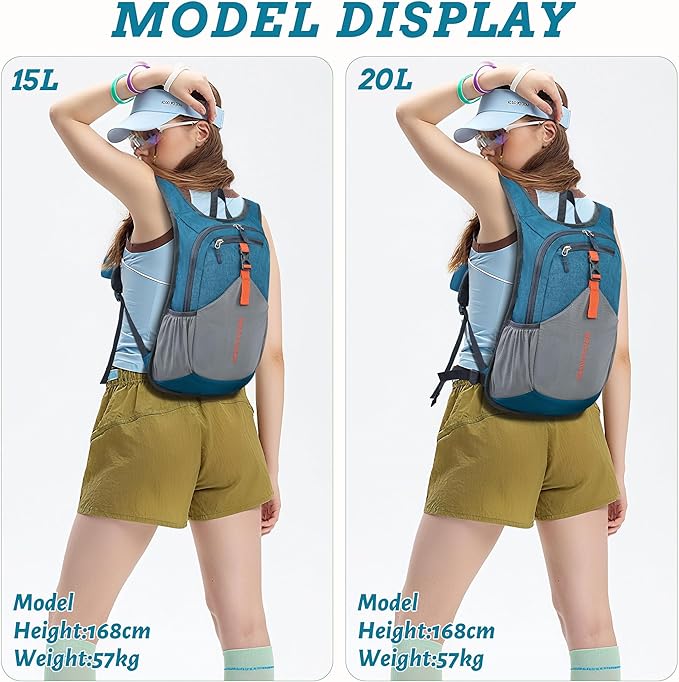 BECOJADDE 20L Small Hiking Backpack - Image 5