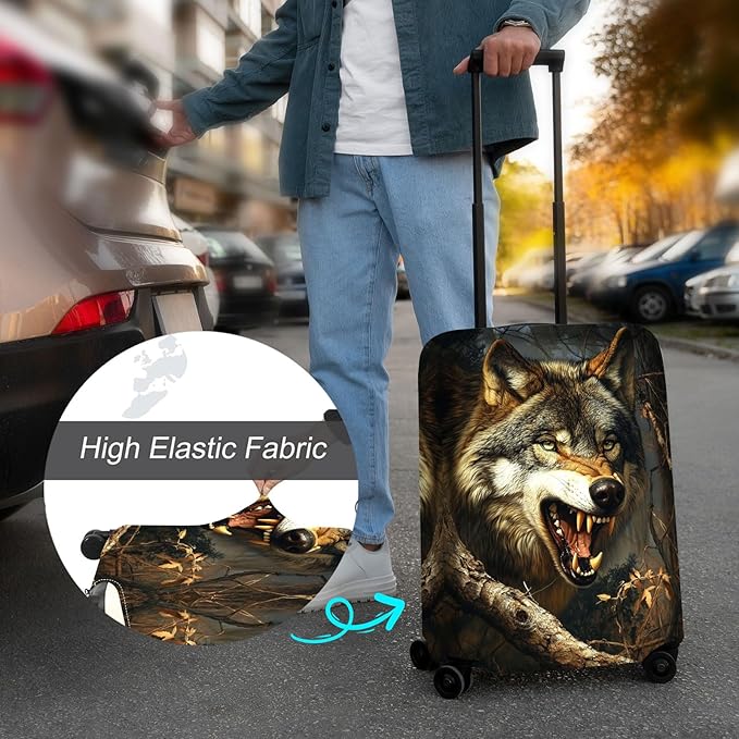 Luggage Cover Protector for 30-32 Inch Suitcases, TSA Approved Elastic Travel - Image 4