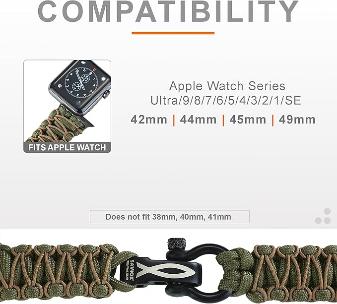 Savior Survival Gear Paracord Watch Band - Image 3