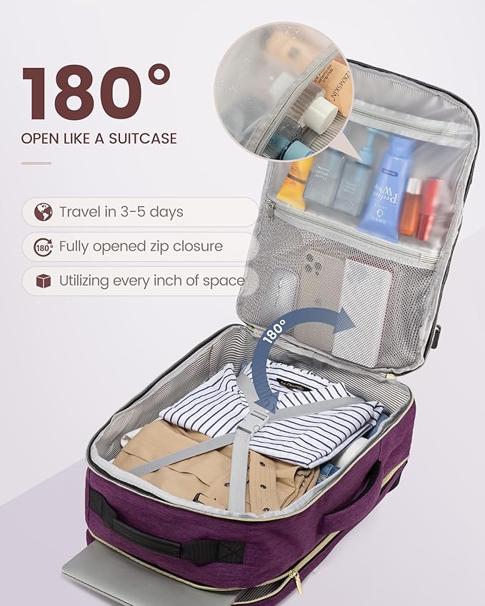 LOVEVOOK Travel Backpack for Women & Men 50L, Airline Approved Carry On - Image 2