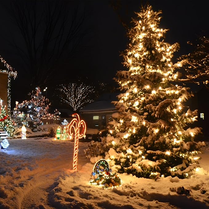 66FT 200 LED Christmas Mini Lights End-to-End Plug 8 Modes Indoor String Lights - Image 3