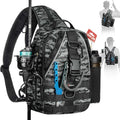 Piscifun Fishing Backpack with Rod Holder, Lightweight Sling Bag Storge Gear by Piscifun
