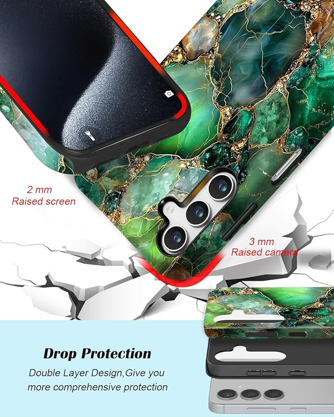Compatible for Samsung Galaxy A16 5G Case, Dual Layer Heavy Duty 2 in 1 - Image 3