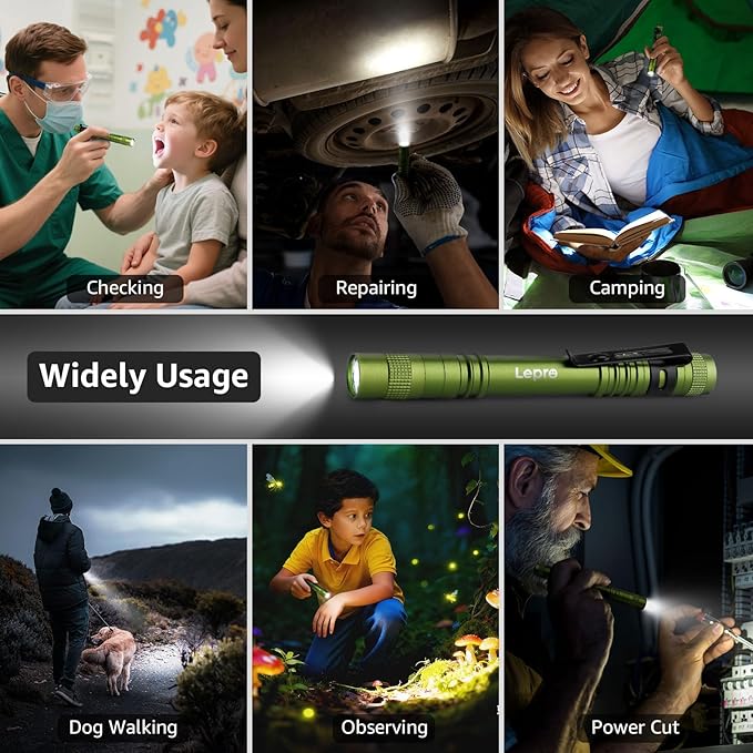 Lepro LED Pen Flashlights, Lightweight, Waterproof Pocket Flashlight - Image 5