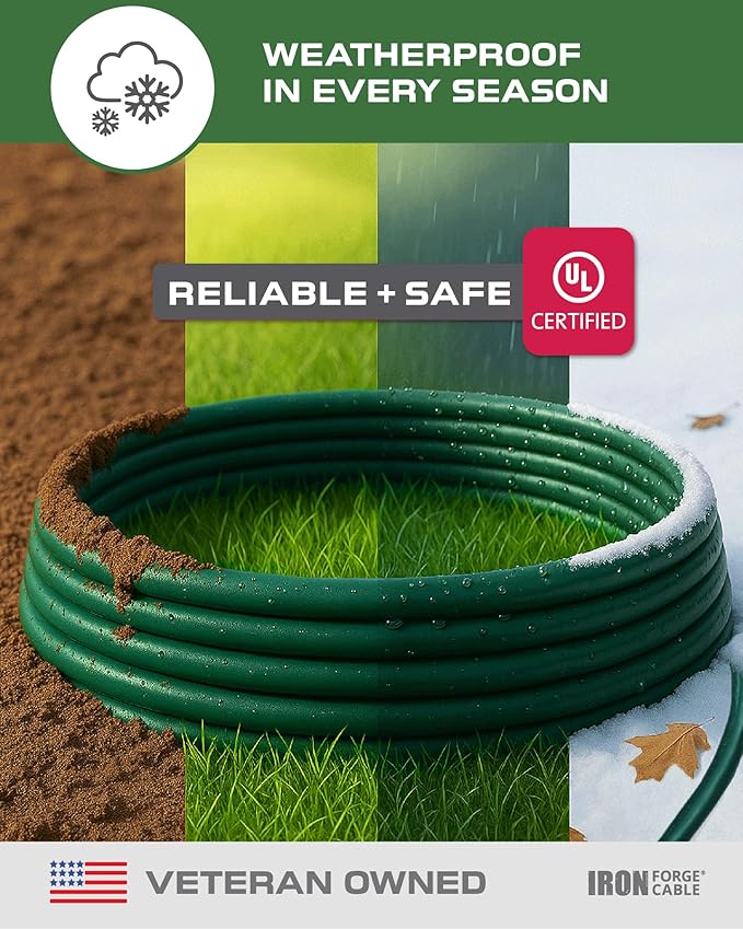 Iron Forge Cable 100ft Green Outdoor Extension Cord - Image 2