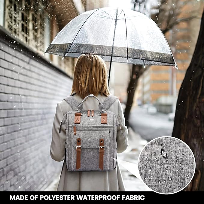LOVEVOOK Laptop Backpack for Women Work Travel Commuter Teacher Backpack - Image 5
