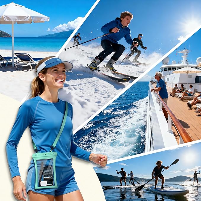 CACOE [Floatable Floating Universal IPX8 Waterproof Phone case 2 Pack-Up to - Image 7