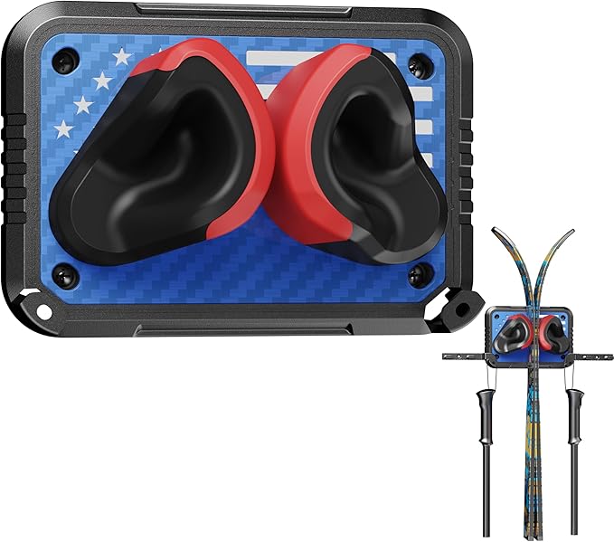 Ski Rack Wall Mount Ski & Snowboard Skateboard Ski Hangers by Unknown