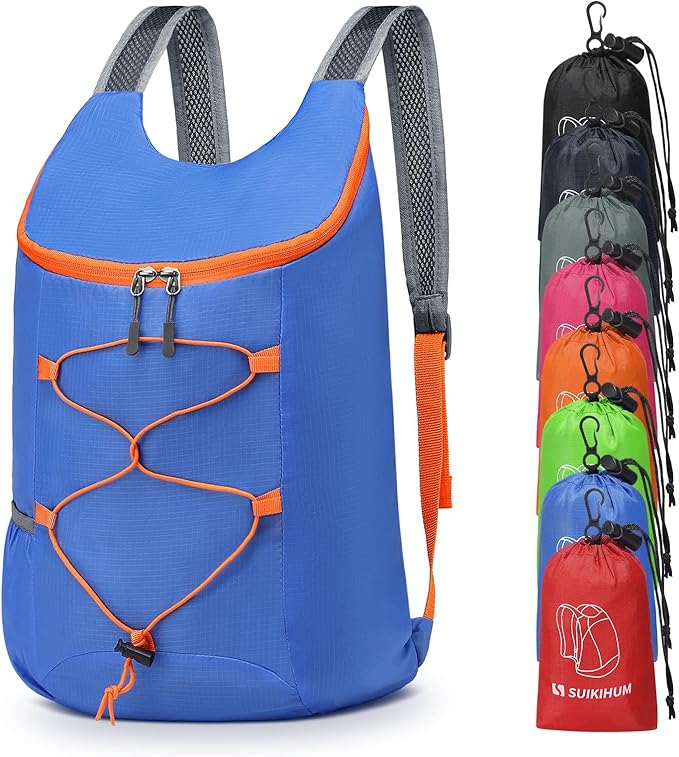 20L Hiking-Daypack Lightweight Foldable Travel Packable Backpack by SUIKIHUM