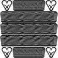 200 Pack 1.57" Heavy Duty Carabiner Clips, M4 Black Galvanized Steel Spring by SEUNGCH
