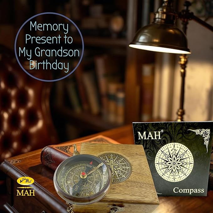 Brass Compass Gift to My Son Never Forget I Love You, Sentimental Keepsake from - Image 9