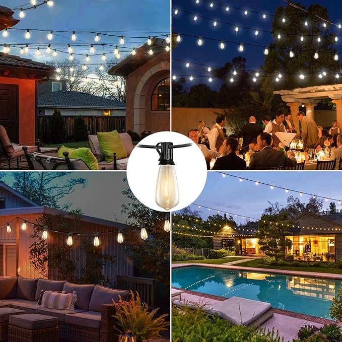 20FT LED Outdoor String Lights, Edison Lights Outdoor String - Image 8
