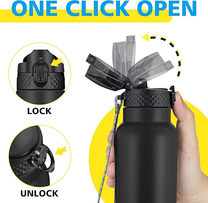 Han's Bottle Sports Water Bottle - 24 Oz - Image 4