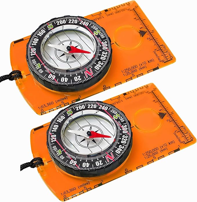 Trekker's Compass Crew Orienteering Compass, Magnetic Navigation Set by Unknown