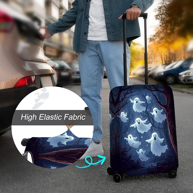 Luggage Cover Protector for 19-20 Inch Suitcases, TSA Approved Elastic Travel - Image 4