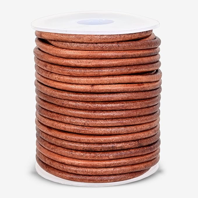 GENIQUE Real/Genuine Round Leather String Cord - Image 2
