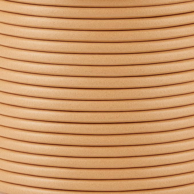 Mandala Crafts Round Genuine Tan Leather Cord - Image 3