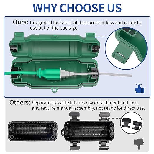 6 Pack Outdoor Extension Cord Safety Cover - Image 4