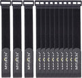 1"x 18"-12 Pack Reusable Fastening Cable Straps by MYUREN