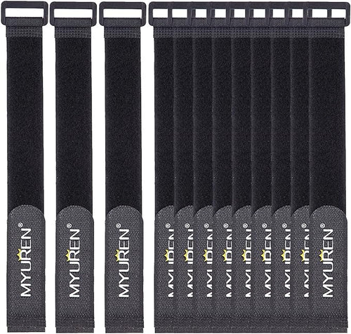1"x 24"-12 Pack Reusable Fastening Cable Straps by MYUREN