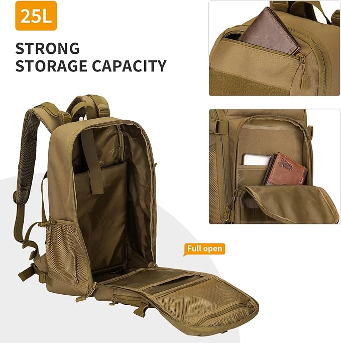 HUNTVP Tactical Backpack Military MOLLE Backpack Hunting Rucksack Gear Assault - Image 5
