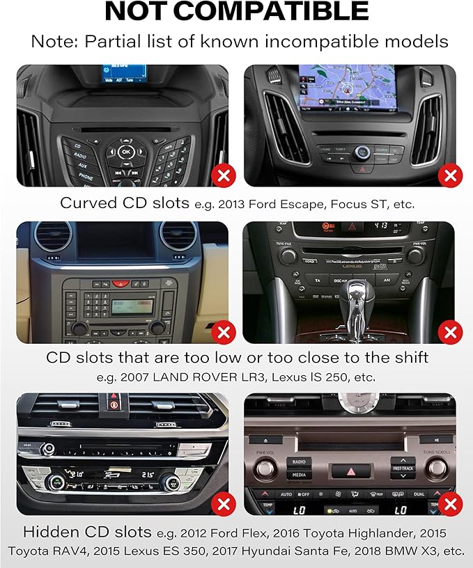 1Zero CD Slot Mount for CarPlay Screen, 360° Rotation Tool-Free Installation - Image 7