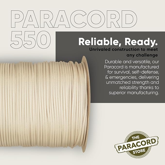 The Paracord Store | Type III 550 Paracord - 250 FT Spool - Image 3