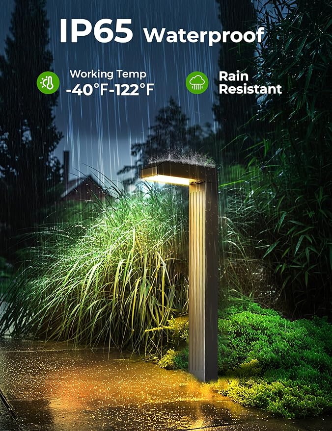 COXSENI Solar Pathway Lights Outdoor 8 Pack, 3 Color in 1 Bright Landscape - Image 5