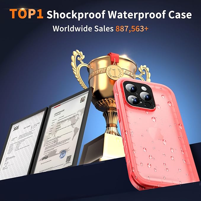 Cozycase for iPhone 15 Pro Waterproof Shockproof Dustproof Case - Image 9