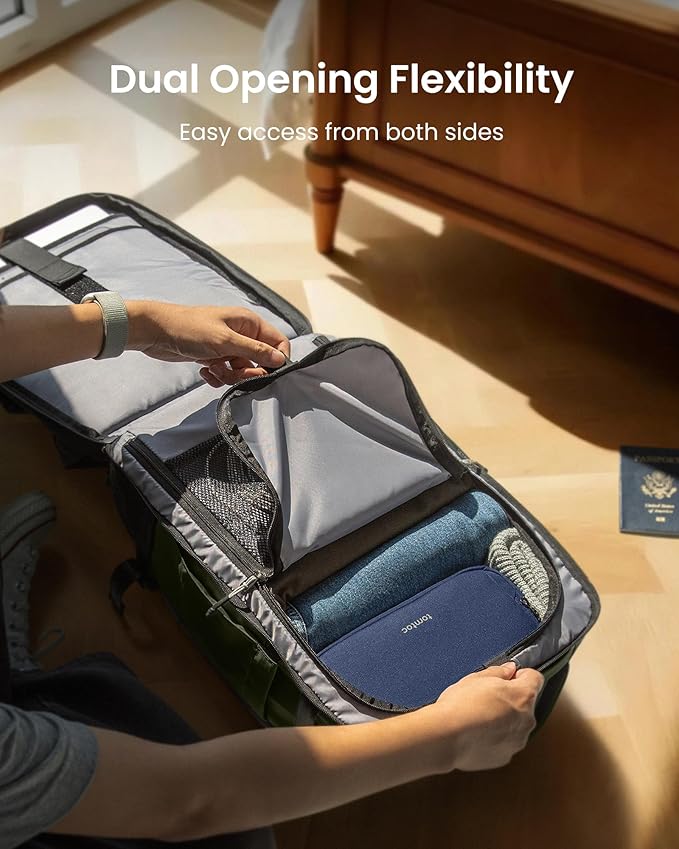 tomtoc Travel Backpack 28L, TSA Friendly Flight Approved Carry-on Luggage - Image 6