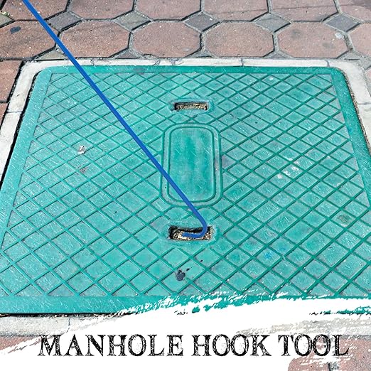 Barydat 2 Pcs Heavy Duty Manhole Cover Hook 30 Inch Handy Hook Lifting Tool - Image 6