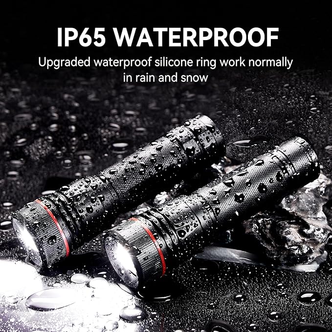 WdtPro Rechargeable Flashlights High Lumens, 2 Pack 10H Long Lasting Super - Image 6