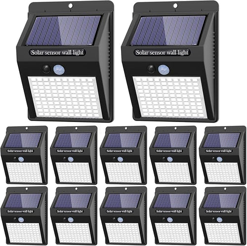 12 Pack Solar Lights Outdoor, 3 Modes/100LED Wireless IP65 Waterproof Solar by kolpop
