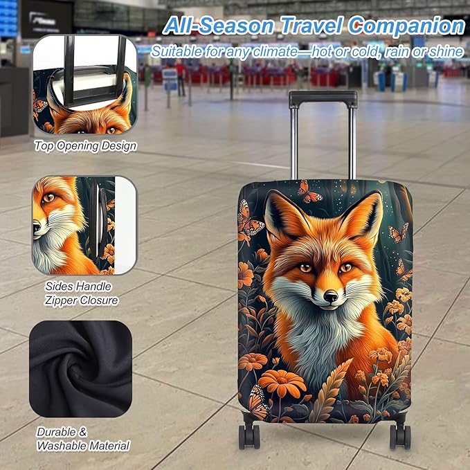 Luggage Cover Protector for 22-24 Inch Suitcases, TSA Approved Elastic Travel - Image 3