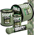 750lb Paracord Rope - 4mm 11 Strand Parachute para Cord Spool Rope Utility by HOKINETY